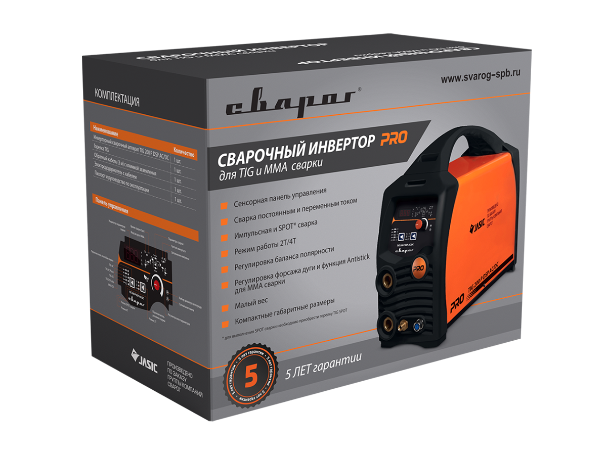 вид модели аппарат аргонодуговой сварки сварог tig 200 p dsp ac/dc "pro"(e201)