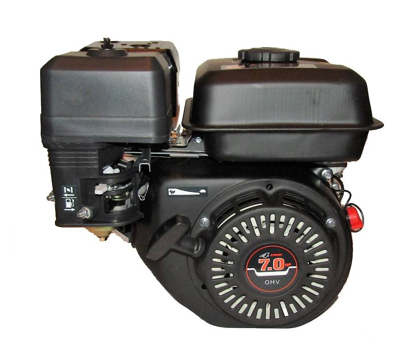 общий вид модели двигатель tss km210c-w (для мотопомпы, вал типа w)