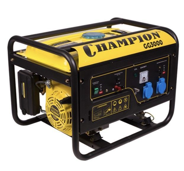 Модель генератор бензиновый champion gg3000 общий вид модели генератор бензиновый champion gg3000