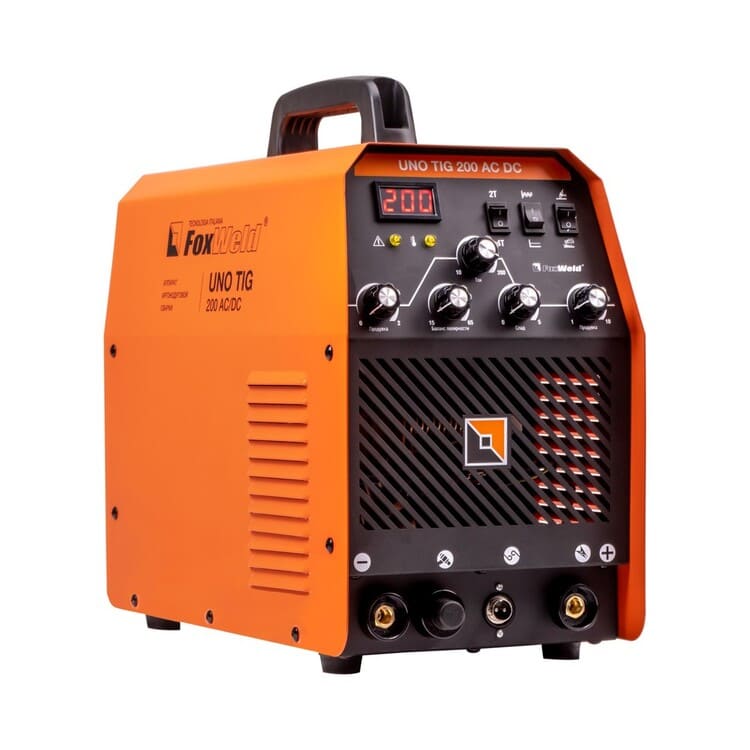 общий вид модели аппарат аргонодуговой сварки foxweld uno tig 200 ac/dc