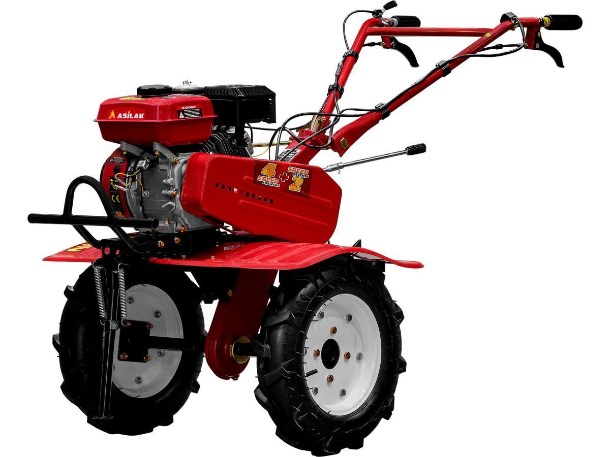 общий вид модели культиватор бензиновый asilak sl-85bl колёса 4.00-8