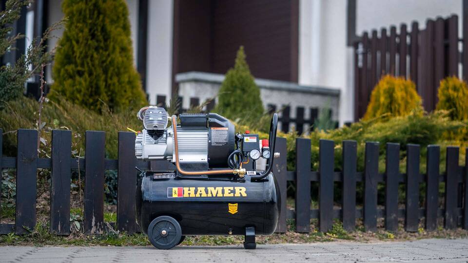 вид модели компрессор воздушный hamer air-3 (50l)