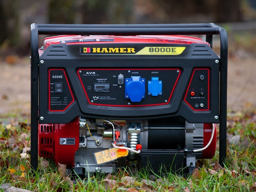 Бензогенератор HAMER 8000E вид модели бензогенератор hamer 8000e