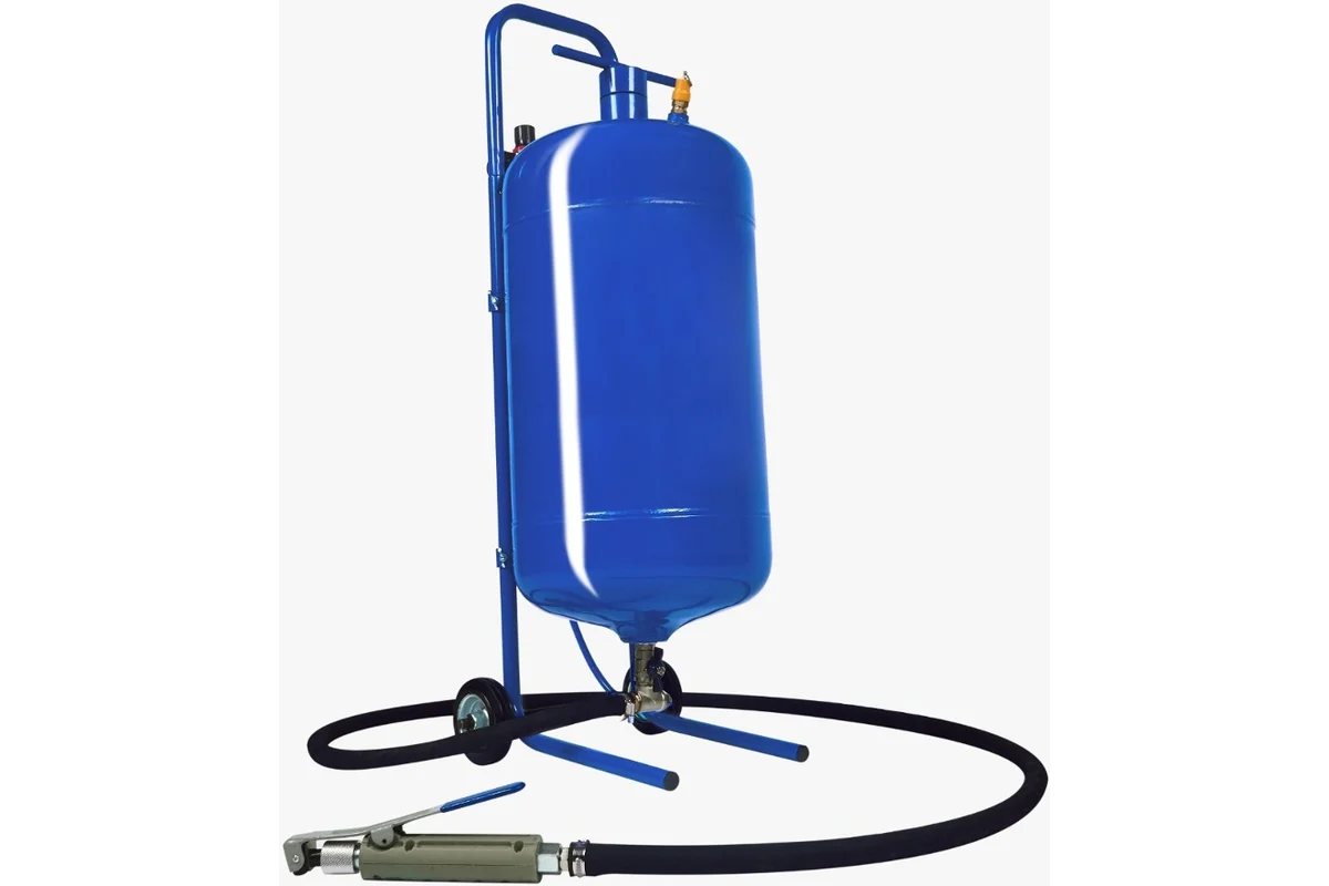 вид модели аппарат пескоструйный булат 40л синий