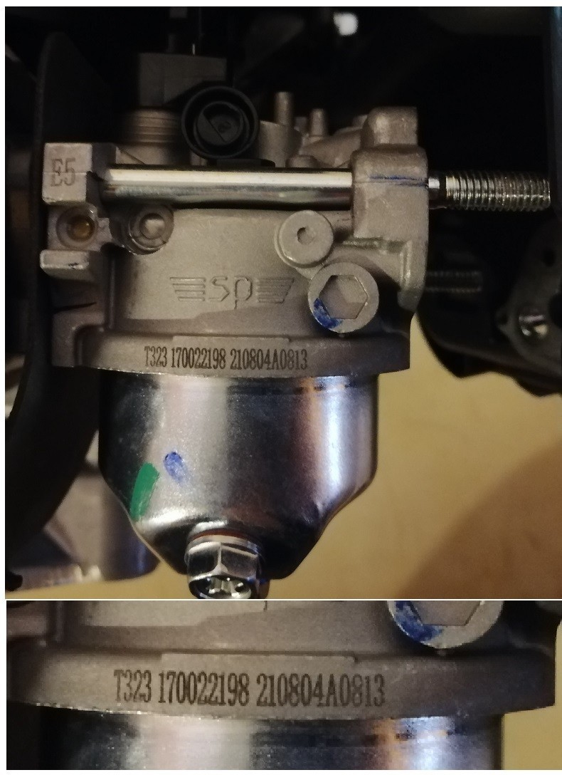 вид модели двигатель бензиновый loncin lc1p65fe