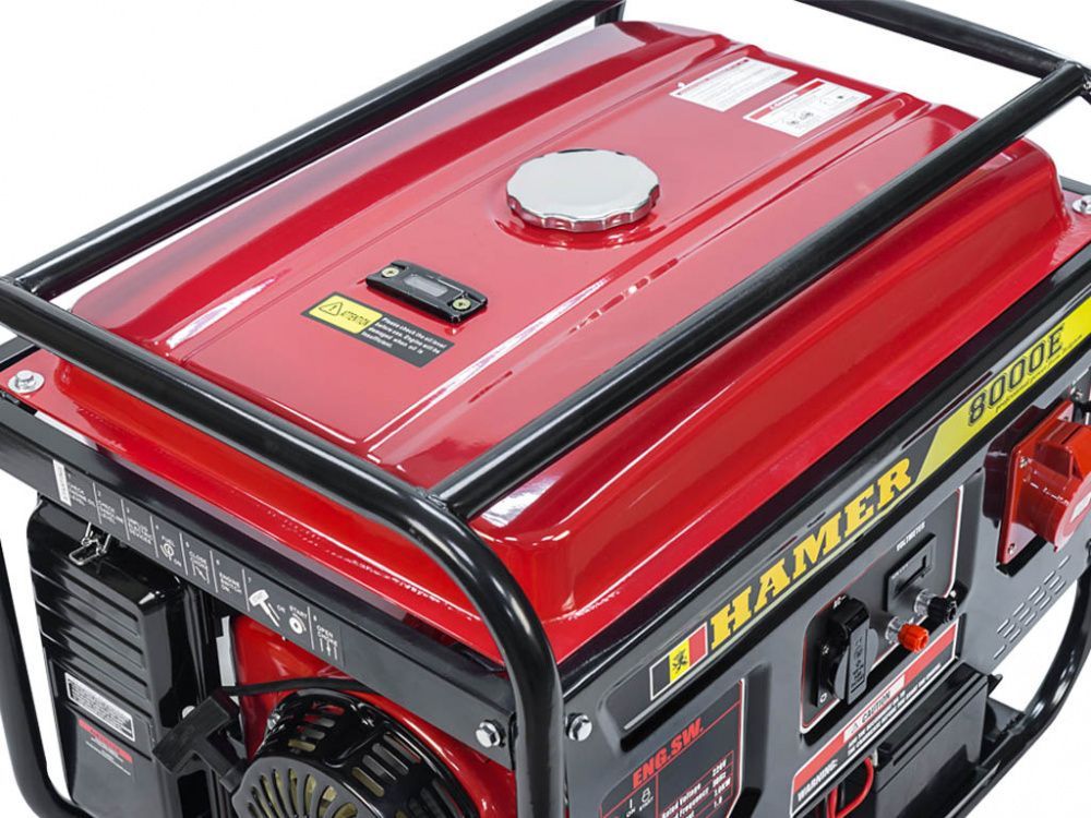 Бензогенератор HAMER 8000E вид модели бензогенератор hamer 8000e