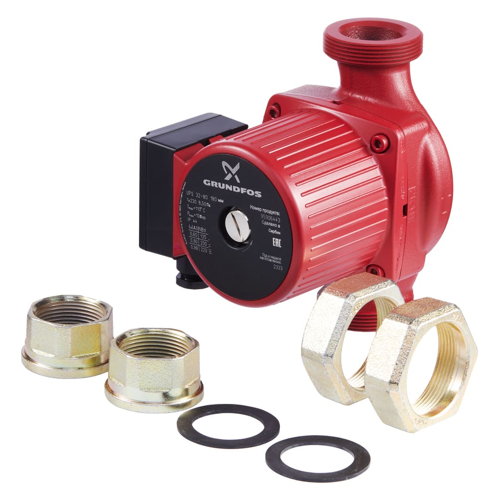 вид модели насос циркуляционный grundfos ups 32-80