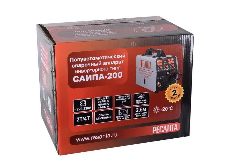 вид модели сварочный полуавтомат ресанта саипа-200