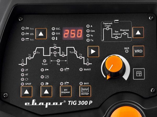 Аппарат аргонодуговой сварки СВАРОГ TIG 300 P "PRO" (W232) вид модели аппарат аргонодуговой сварки сварог tig 300 p "pro" (w232)