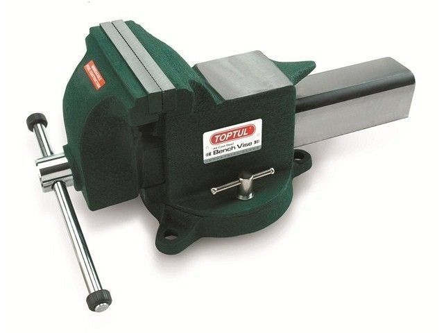 общий вид модели тиски слесарные, поворотные toptul djac0108, 200 мм