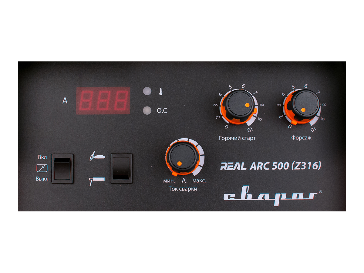 вид модели сварочный аппарат инверторный arc 500 "real" (z316)