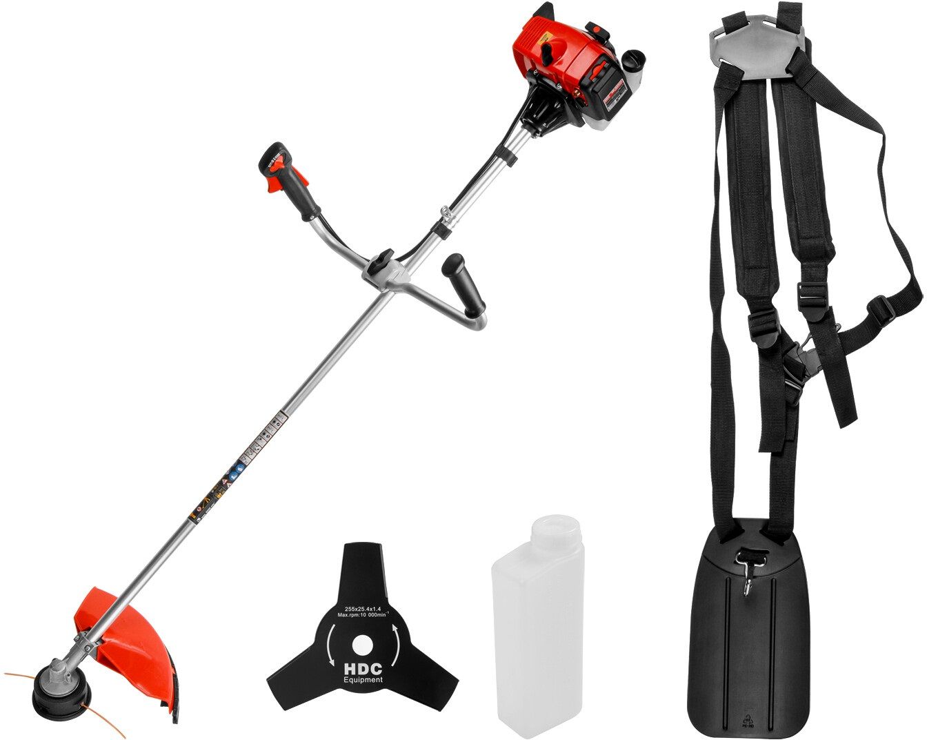 Мотокоса HDC HD-B250F (триммер бензиновый) вид модели мотокоса hdc hd-b250f (триммер бензиновый)