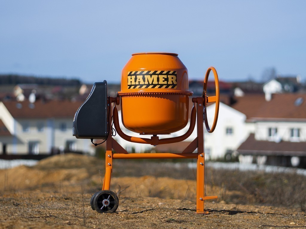 вид модели бетономешалка hamer cm-250