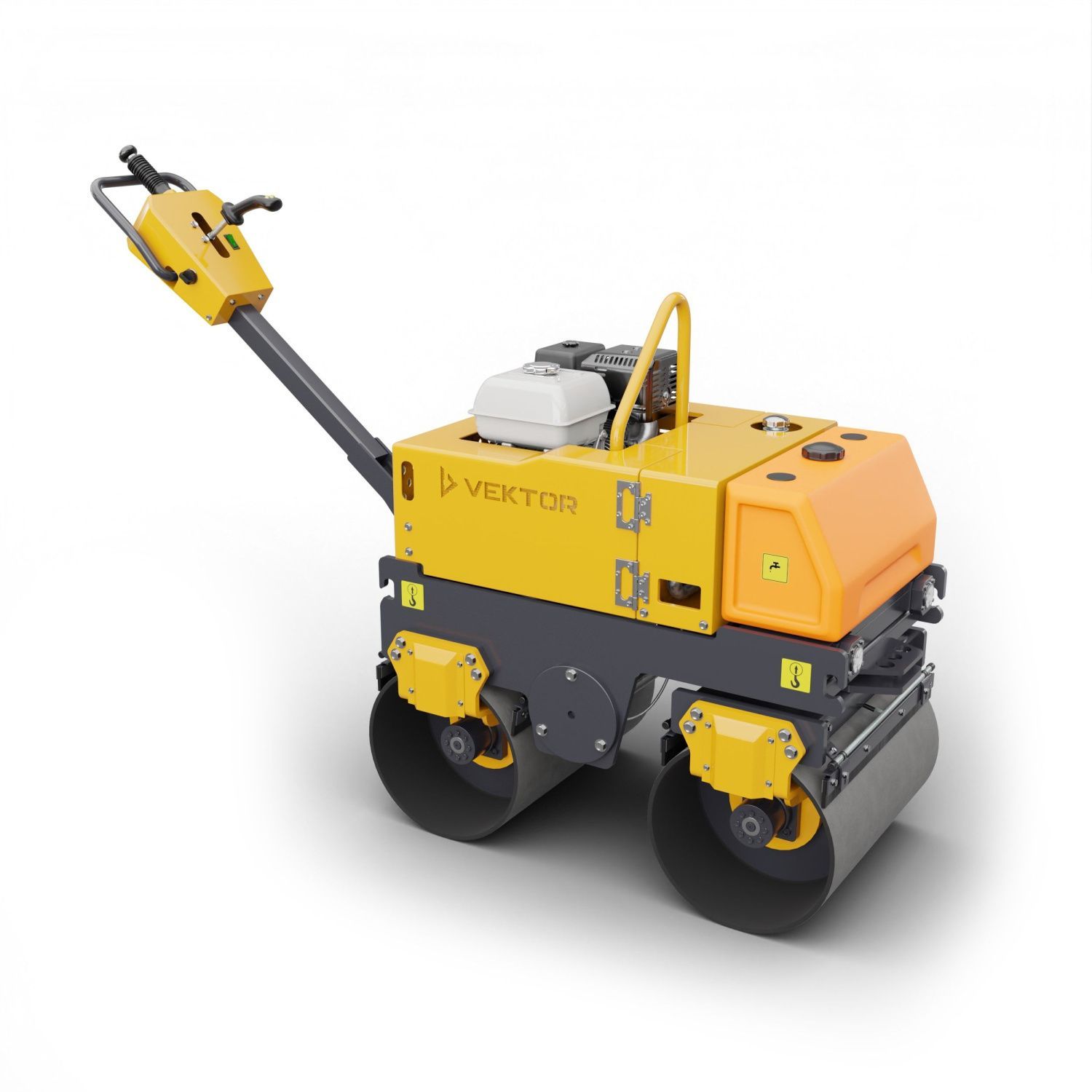 вид модели виброкаток ручной двухвальцовый vektor vrdr-800