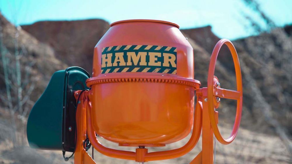 вид модели бетономешалка hamer cm-160 (0146u) уценка