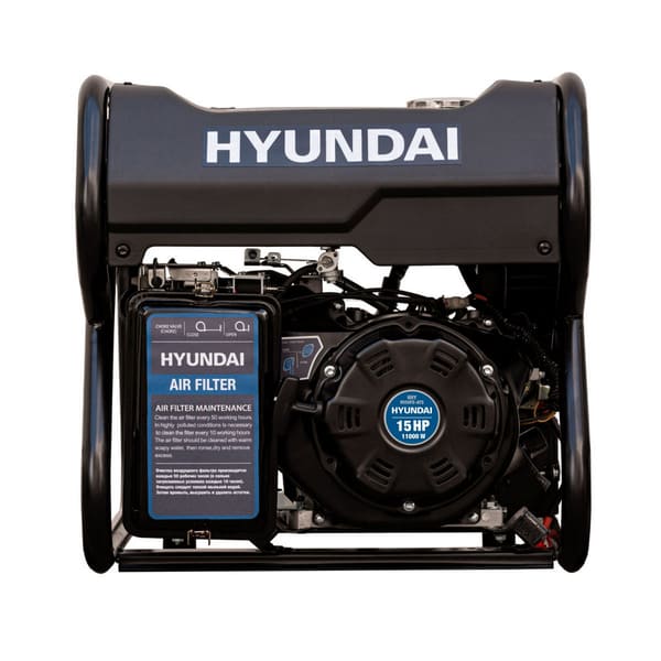 вид модели генератор бензиновый hyundai hhy 9550fe-ats