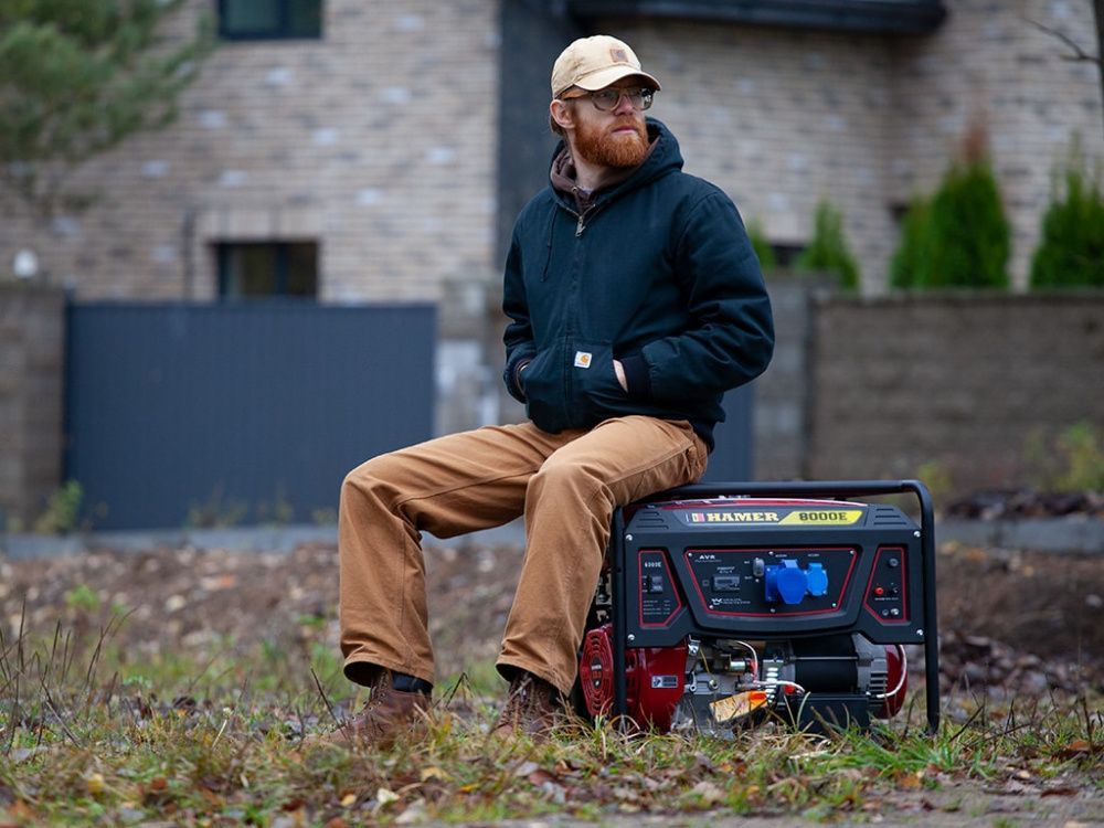 Бензогенератор HAMER 8000E вид модели бензогенератор hamer 8000e