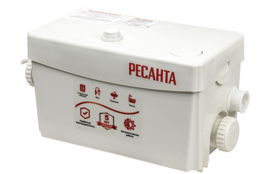 Насос канализационный Ресанта КН 2D вид модели насос канализационный ресанта кн 2d