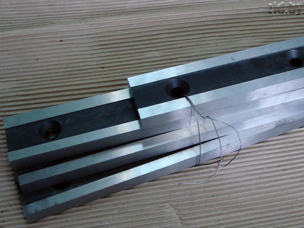 вид модели ножи для гильотинных ножниц