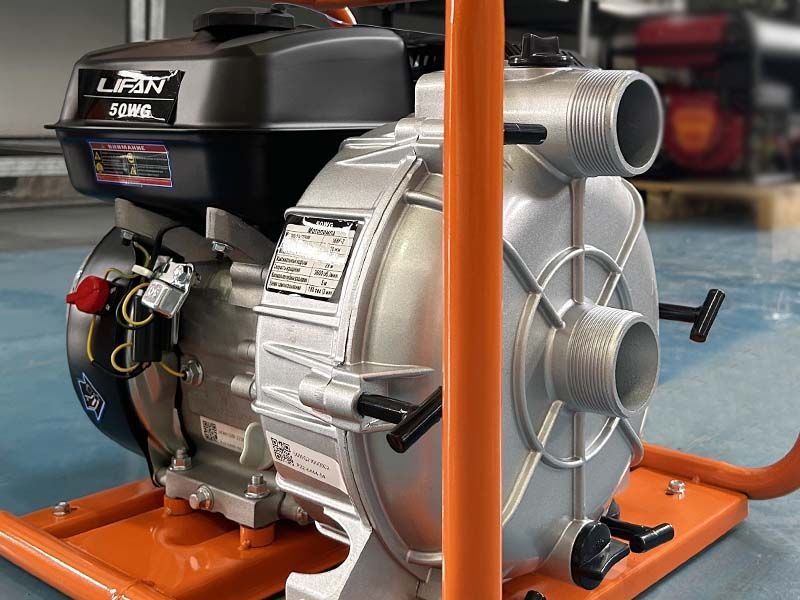 вид модели мотопомпа бензиновая lifan 50wg