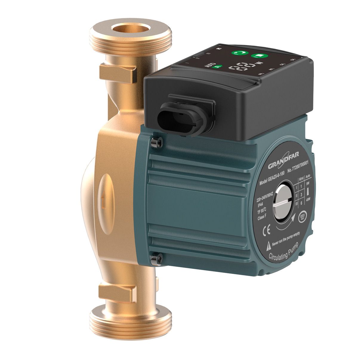 Насос циркуляционный для ГВС Grandfar GEA32-10-180U вид модели насос циркуляционный для гвс grandfar gea32-10-180u