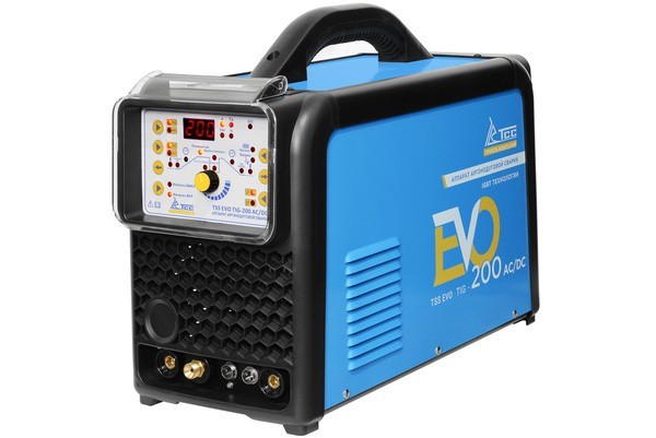 общий вид модели аппарат аргонодуговой сварки tss evo tig-200 ac/dc