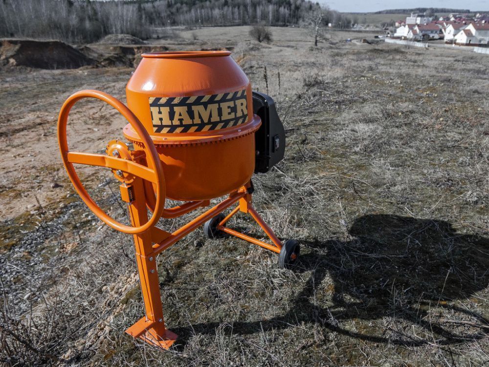 вид модели бетономешалка hamer cm-160 (0146u) уценка