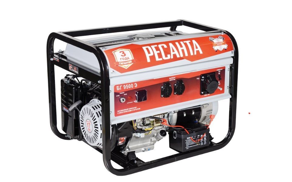 Модель генератор бензиновый ресанта бг 9500 э общий вид модели генератор бензиновый ресанта бг 9500 э