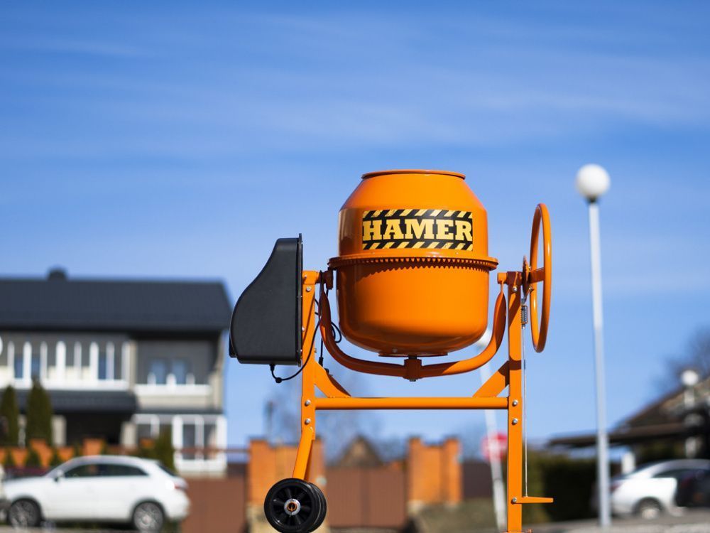 вид модели бетономешалка hamer cm-160 (0146u) уценка