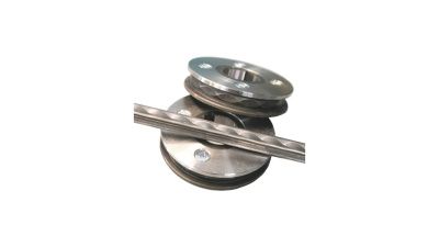 общий вид модели комплект роликов «гирлянда» на профильную трубу сечением 25х25 мм