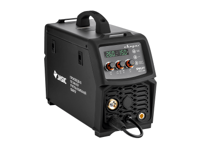 Сварочный полуавтомат СВАРОГ MIG 200 "REAL SMART" (N2A5) BLACK (маска + краги)