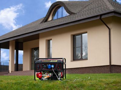 вид модели бензогенератор hamer 6000e