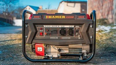 вид модели бензогенератор hamer 3500m