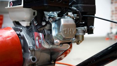 вид модели затирочная машина по бетону бензиновая hamer hmr90 с двигателем honda