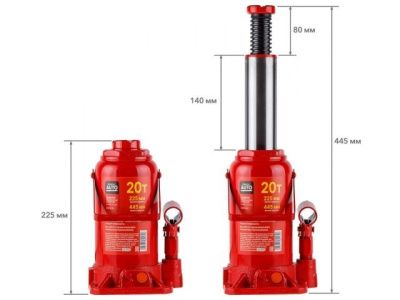вид модели домкрат гидравлический startul auto st8018-20, 20 т, 225-445 мм