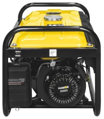 вид модели бензиновый генератор hamer 3500x