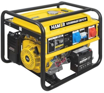 вид модели бензогенератор hamer 11000e-equal