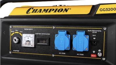 вид модели генератор бензиновый champion gg3200ew