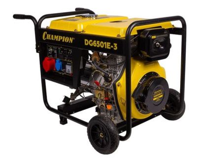вид модели генератор дизельный champion dg6501e-3