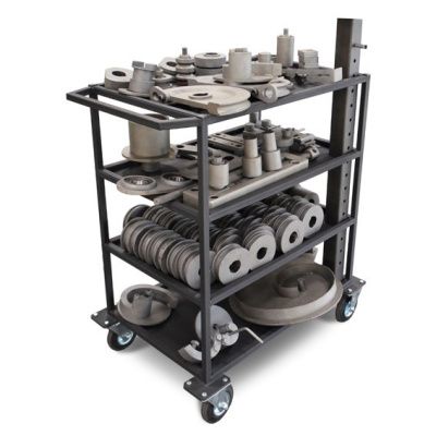 общий вид модели стеллаж для оснастки ажур макс