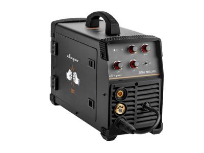 Сварочный полуавтомат СВАРОГ MIG 200 "REAL" (N24002N) Black (маска+краги)