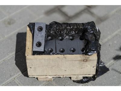 вид модели ножи для рубочного станка смж-172 110х40х18 с резьбой под болт м12 (сталь 6хв2с)