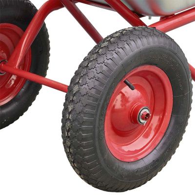 вид модели тачка строительная brado 2x125 profi